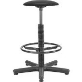 Nowy Styl Goliat Drehhocker mit Gleitern schwarz