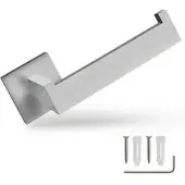 ECENCE Toilettenpapierhalter eckig, zum Bohren, für 1 Rolle, aus Edelstahl