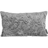 Magma Heimtex Magma-Heimtex Sofakissen Fluffy, mittelgrau, mit Plüschbezug, 30x50 cm