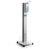 Manuflex Desinfektionsspender Proficlean M, stehend, mit Armhebel, aus Metall, 1000ml