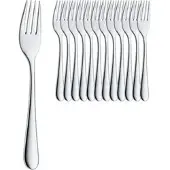 WMF Kuchengabeln Professional Signum, silber poliert, Edelstahl 18/10, 15,7 cm, 12 Stück