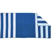 Zöllner Strandtuch Strandlaken Tulum, 100 x 200 cm, aus 100% Baumwolle, marine