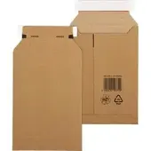 Smartboxpro Versandtaschen 210100325, braun, A5, ohne Fenster, haftklebend, aus Karton, 25 Stück