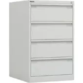 Bisley Karteischrank KS24-625, für DIN A5, 2-bahnig, mit 4 Schüben, weiß