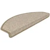 Böttcher-AG Stufenmatte Göteborg, Teppich, 65 x 24cm, Sisaloptik hellbraun, halbrund