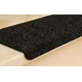 Böttcher-AG Stufenmatte Ramon MW, anthrazit, selbstklebend, Teppich, 65 x 21 x 3,5 cm, mit Kunststoffwinkel, rechteckig