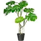 Creativ Green Künstliche Pflanze Splitphilodendron 75cm im Topf