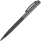 Hörner Kugelschreiber Levio 1016, Gehäuse grau, Metall, Schreibfarbe blau