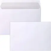 Mailmedia Versandtaschen weiß, C5, ohne Fenster, haftklebend, aus Papier, 500 Stück