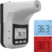 K3 Fieberthermometer Pro Fiebermessstation, für Wand/Stativ, Kontaktlose Infrarot-Messung mit Fieberalarm & Sprachausgabe