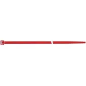 SAPISELCO Kabelbinder, L 280 x B 4,5 mm, Polyamid 6.6 rot, Zugbelastung 220N, innenverzahnt, 100 Stück