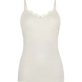 Hunkemoller Super Soft Spitzen-Top aus Kaschmir-Mix mit V-Ausschnit Weiß