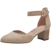 Tamaris Damen Pumps offene Riemchenpumps weit geschnitten 8-84402-42, Größe:37 EU, Farbe:Beige