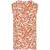 Schiesser Nachthemd in Terracotta/ Beige - 36