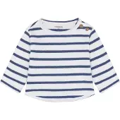 Noppies Longsleeve in Weiß/ Blau - 62