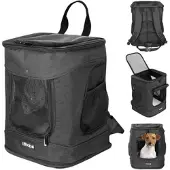 Casaria Cadoca Haustierrucksack Schwarz 41x30x31cm