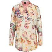 MADELEINE Hemdbluse "Hemdbluse Baumwollbluse mit Paisley-Muster" Hemd mit Rückenpasse