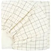 Nobodinoz - L1N0 Baby Bettlaken, 70 x 100 cm, natural grid