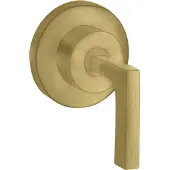 Hansgrohe AXOR Citterio Absperrventil Unterputzmodell mit Hebelgriff DN15 / DN20, 39960950, Farbe: Brushed Brass
