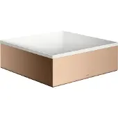 Hansgrohe Aufsatzwaschtisch Axor Suite 285x285mm, pol. r gol, Aufsatzbecken, weiß