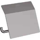 Hansgrohe HG Papierrollenhalter AddStoris mit Deckel brushed black