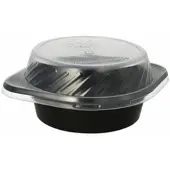 Papstar 60x Mehrweg Suppenschalen Suppenterrinen 500ml inkl. Deckel O15,6cm schwarz