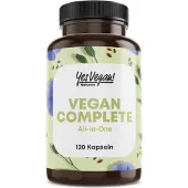 Arigato Distribution GmbH Vegan Complete Multivitamin (120 Kapseln) A-Z hochdosiert - 13 Nährstoffe B12 D3 K2 Eisen Calcium