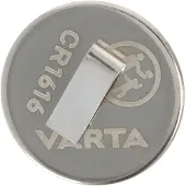 Varta CR1616 Lithium Batterie mit Lötfahne in U-Form