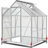 Casaria Deuba Gewächshaus 5,85 m3 - 1 Fenster