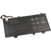 AccuCell Akku passend für HP Pavilion 14-AL100, Li-Polymer, 11,55V, 3600mAh, 41,5Wh, schwarz