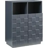 En.casa Highboard Bopibobro mit 2 Türen 86x64x36 cm Dunkelgrau
