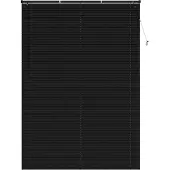 vidaXL Venetianer Jalousie Schwarz 213 x 140 cm PVC