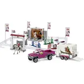 Schleich 72105 Großes Reitturnier mit Pick-Up und Pferdeanhänger Horse Club