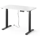 Vicco höhenverstellbarer elektrischer Schreibtisch Elevate Schwarz/Weiß 120 x 70 cm 2 Motoren, Model 58660