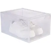 Carlo Milano Transparente Schuhbox, stapelbar, Schuhe bis Größe 47, Magnetklappe