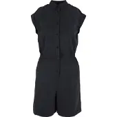 Urban Classics Viscose Twill Kurzer Overall Mit Kurzen Ärmeln