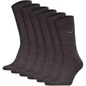 Puma Herren Socken, 6er Pack - Classic, Kurzsocken, Logo, einfarbig