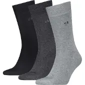 Calvin Klein Socken "CK MEN SOCK" 3 Paar, uni, Cotton-Mix, breiter Bund