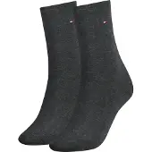 Tommy Hilfiger Socken "TH WOMEN SOCK CASUAL 2P" 2 Paar, 2 Paar tlg. mit flacher Zehennaht