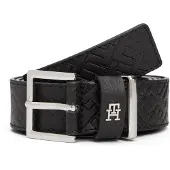 Tommy Hilfiger Ledergürtel "TH SQUARE MONO" mit TH-Monogramm, Breite: 3 cm
