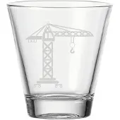 Luxentu Kinderbecher "Kinderbecher Kran 215 ml transparent"