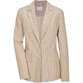 MADELEINE Jackenblazer "Blazer Eleganter Longblazer mit Nadelstreifen" Streifenblazer