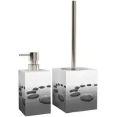 Sanilo Seifenspender »Black Stones«, 165 mm - 70 mm, Grau, Rechteckig