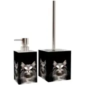 Sanilo Bad-Accessoire-Set »Cool Cat«, Schwarz, Rechteckig