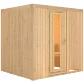 Karibu Sauna »Rakvere«, für 3 Personen, ohne Ofen - beige