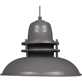 Bamyum Hängelampe Grau Metall Ø34 cm E27 Retro Lampe