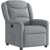 vidaXL Relaxsessel Hellgrau Stoff