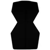 Magis Chair One Sitz- und Rückenkissen, schwarz