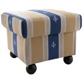 Livetastic Hocker Torello Blau Mikrofaser