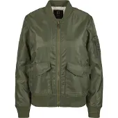 Brandit Übergangsjacke Damen Sherpa Bomberjacket oliv Basics 100% Nylon S